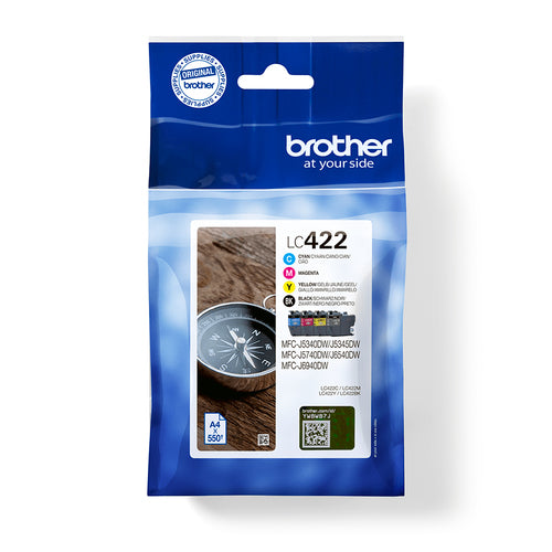 Brother LC422VAL ink cartridge 4 pc(s) Original Black, Cyan, Magenta, Yellow Brother LC422VAL ink cartridge 4 pc(s) Original Black, Cyan, Magenta, Yellow